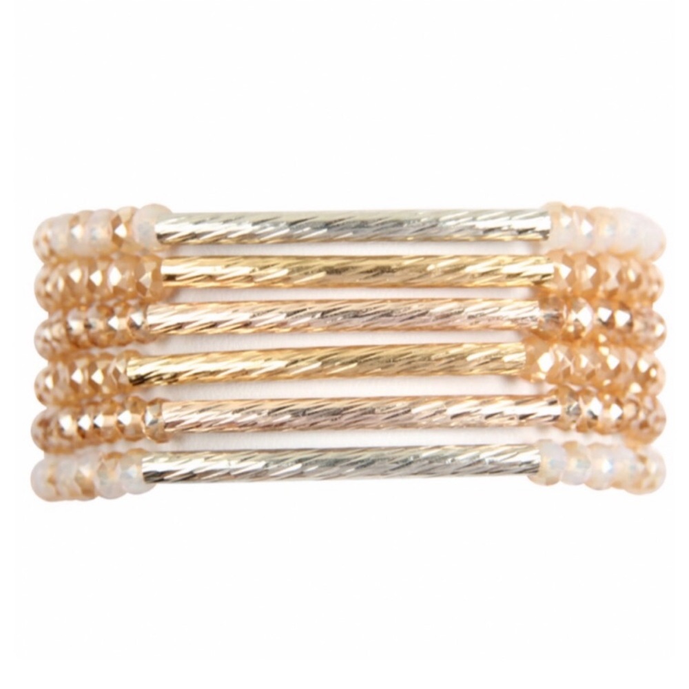Rondelle Beaded Bracelet Set